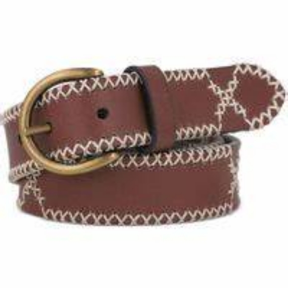 Frye Accessories - FRYE 30MM embroidered genuine leather women's belt